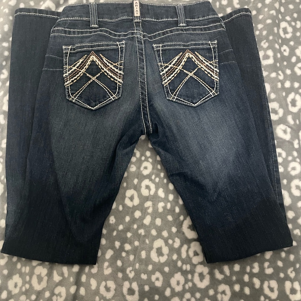 Stylish Blue Jeans with Embroidered Pockets